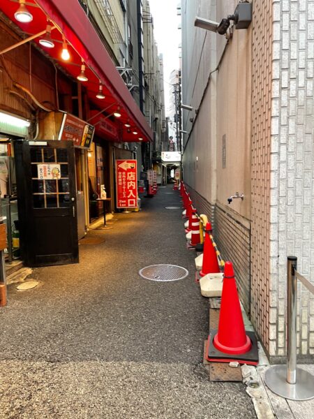 花月横の路地